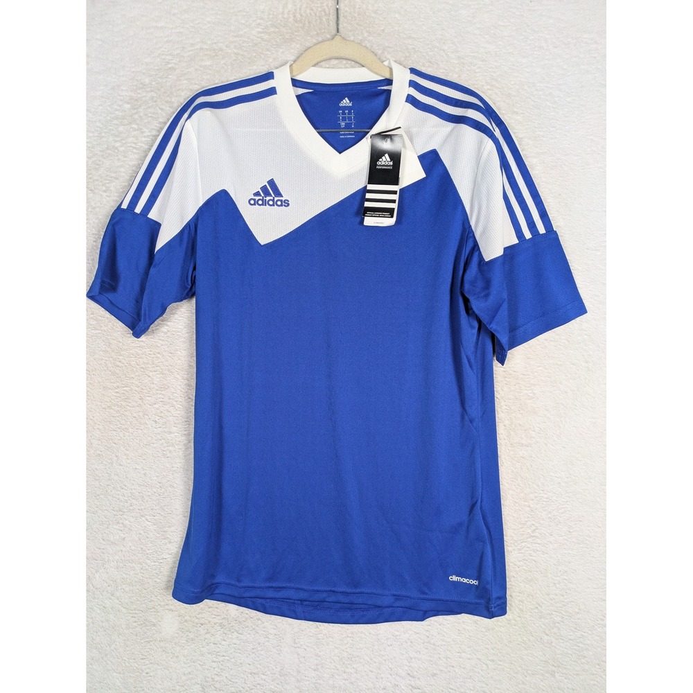 NEW Adidas Toque 13 Jersey Men's Small Blue White Climacool Z20261